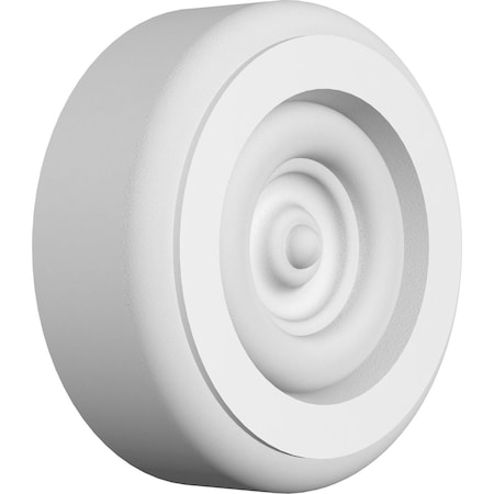 Standard Grayson Bullseye Rosette With Rounded Edge, 3W X 3H X 1P